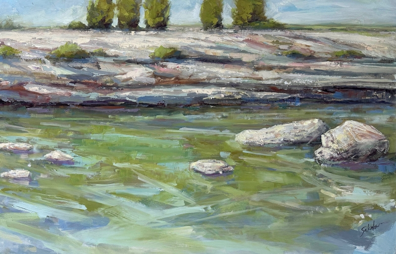 Bull Creek Cliffs by artist Sue Sakahara